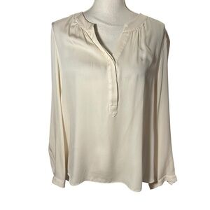Milly Cream Long Sleeve Women's Blouse